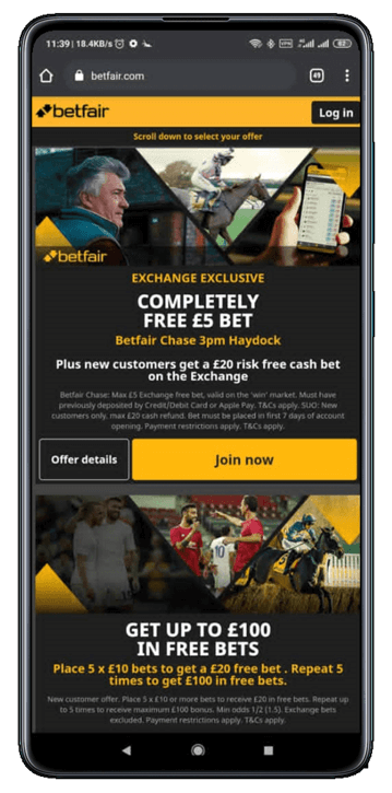 betfair promo